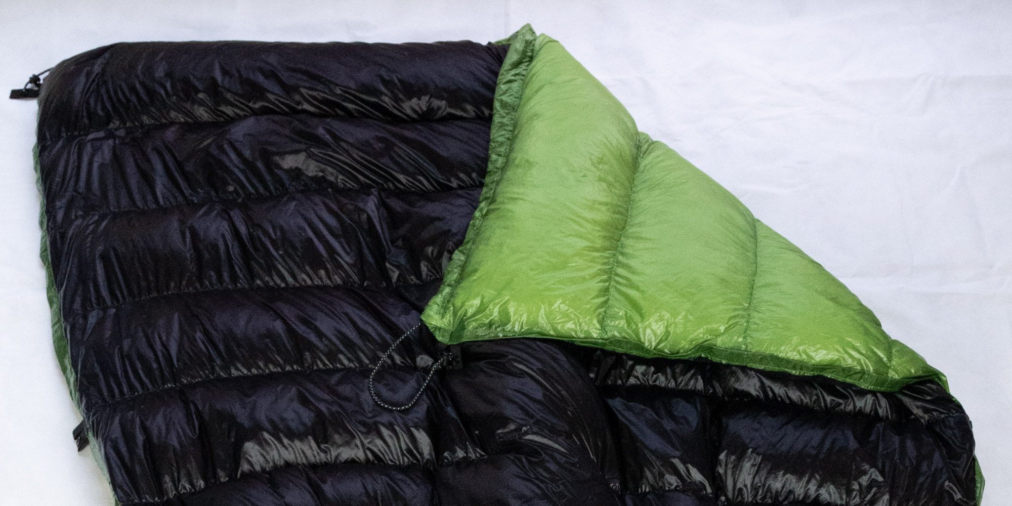 Picture of ultralight sleeping bag.