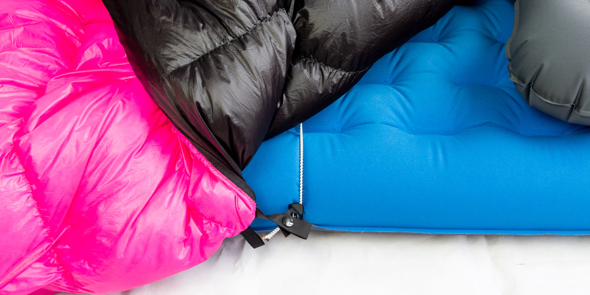 Picture of ultralight sleeping bag.
