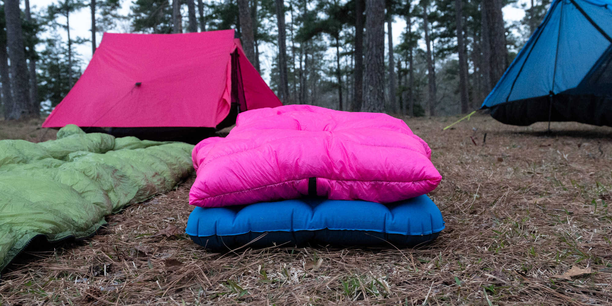 Picture of ultralight sleeping bag.