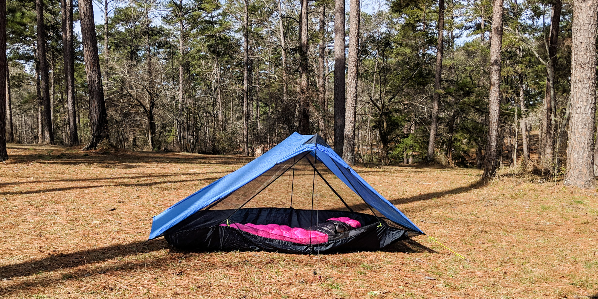 Picture of ultralight tent.
